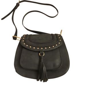Franco Sarto Rex Saddle crossbody in black