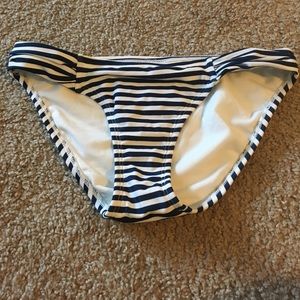 Striped bikini bottoms