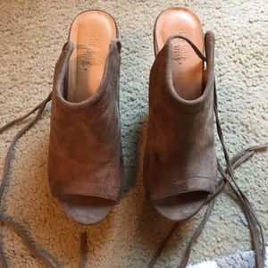 Charlotte Russe tie up wedges