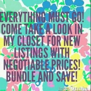 Closet Clear Out! Make me an offer