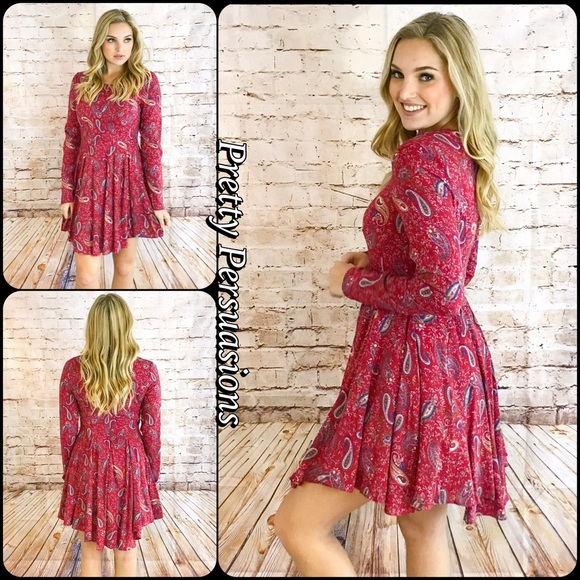 SOLD OUT ‼️NWT Paisley Fit & Flare Tunic Dress - Picture 2 of 4