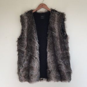 ZARA Fur Vest