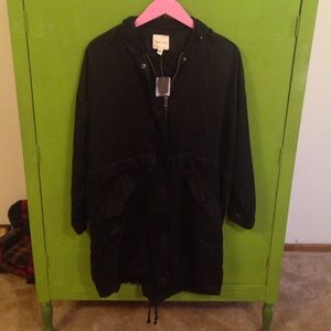 Silence + Noise beautiful black coat size S