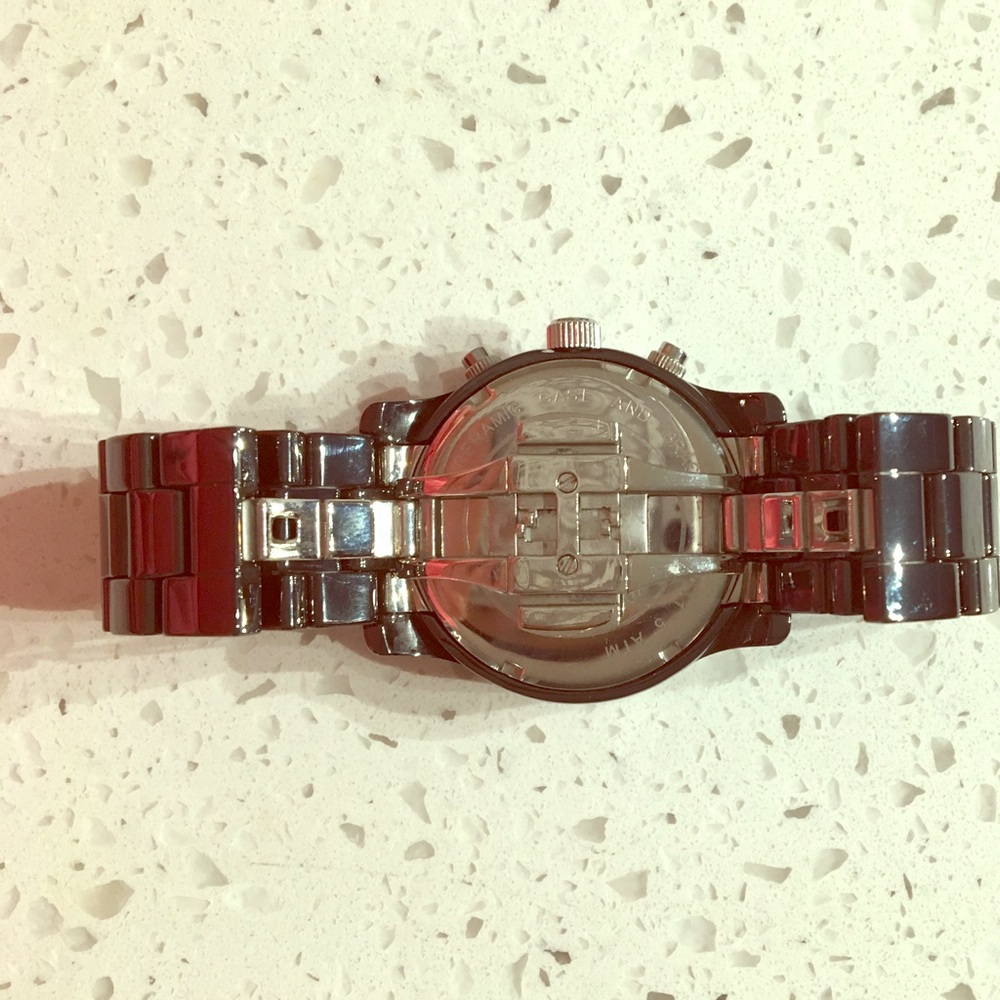 Michael Kors Black Cheramic Watch - Picture 5 of 6