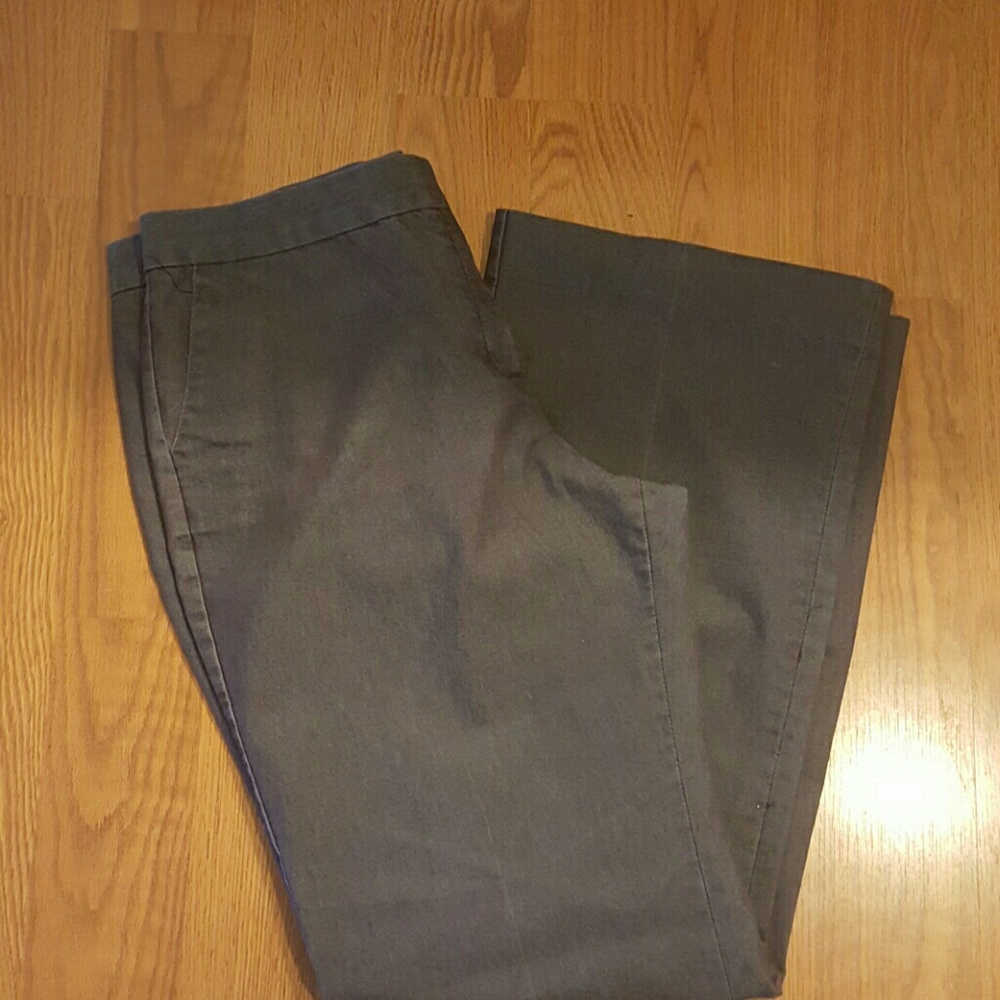Shimmer Denim Look Dress Pants