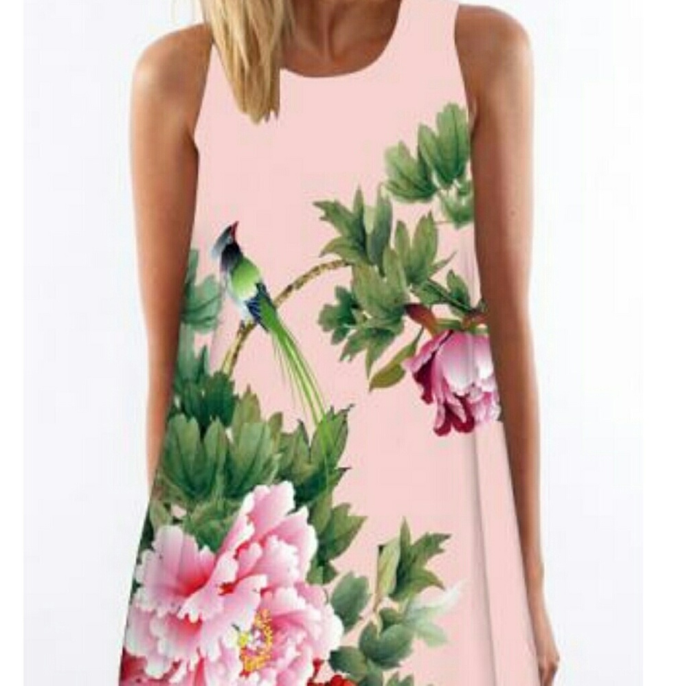 Floral shift dress
