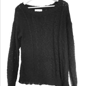 Staring at Stars Black Knit Sweater