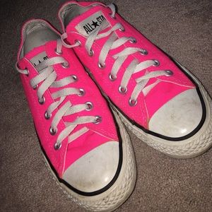 Mildly Worn Pink Converse