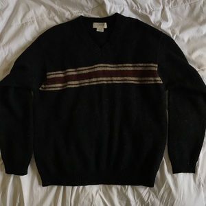 j. crew shetland wool vneck sweater .