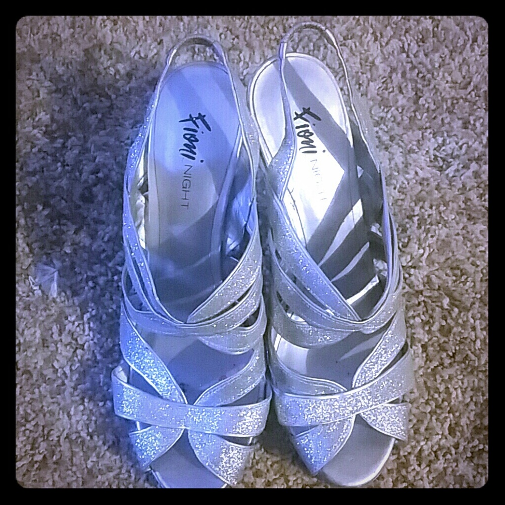 Silver High Heels
