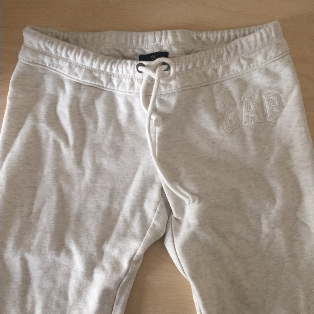 Cream sweatpants