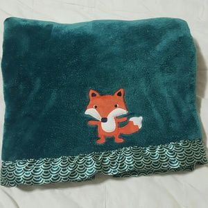 Soft baby blanket with fox