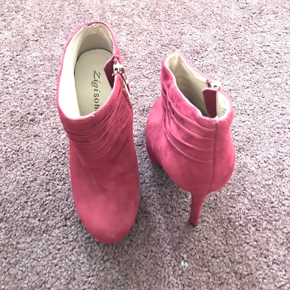 Red Stiletto Booties