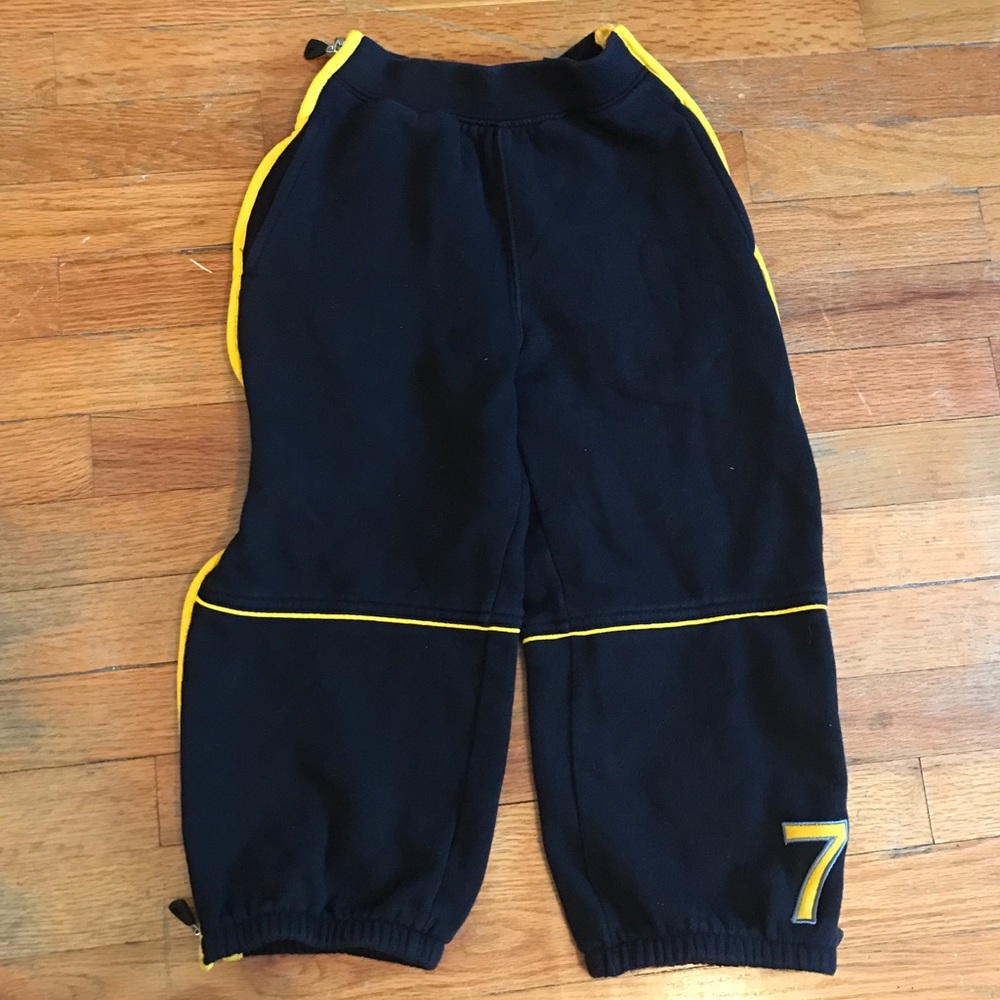 Starter full zip sweats black and yellow