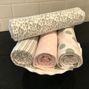 Bundle of 4 Carter's Receiving Blankets