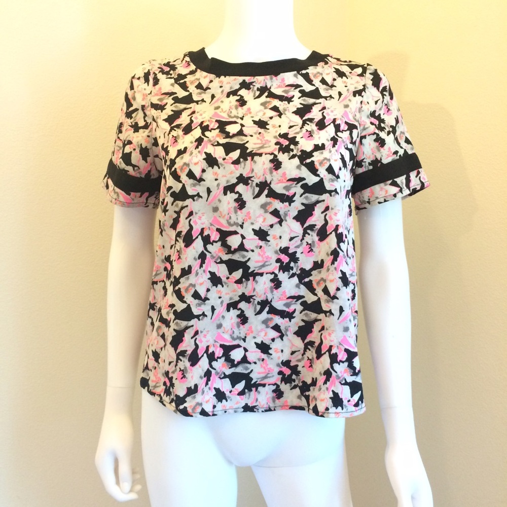 Atmosphere printed modern floral blouse sz 10 UK