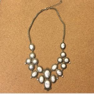 White and Gold Necklace