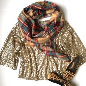 Gold Sequin Top