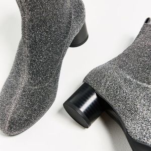 BRAND NEW! Zara glitter sock heels