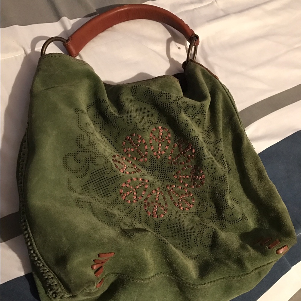 Lucky brand suede/Leather purse