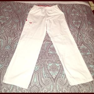 White Dickies Scrub Pants