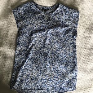 Hilary Radley Split Neck Blouse