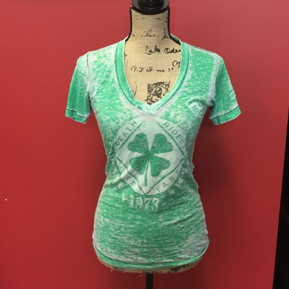 2 Affliction burnout tees!
