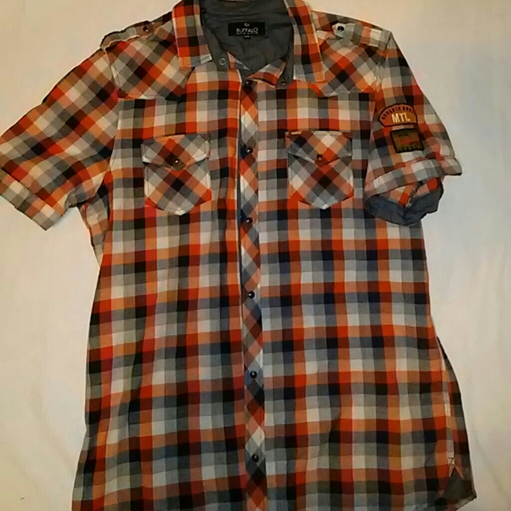 Mens button down Buffalo shirt size XL/TG