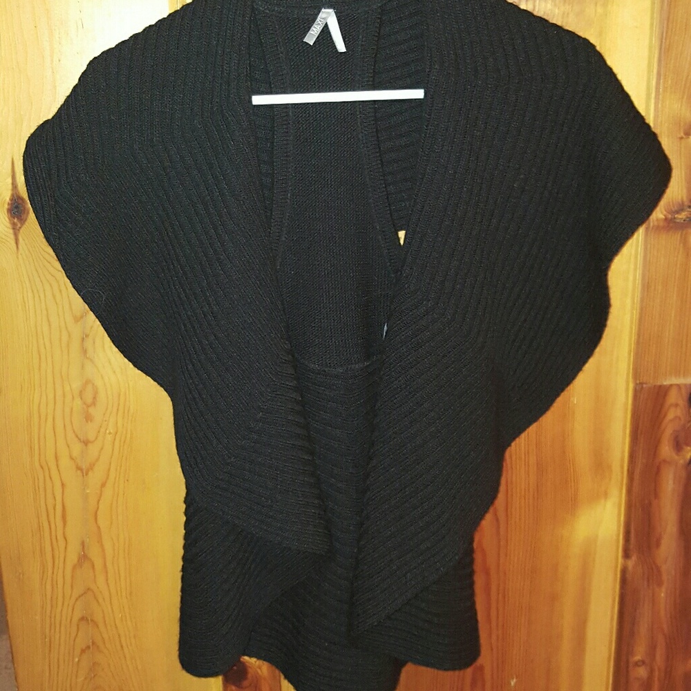 Black racer back sweater vest