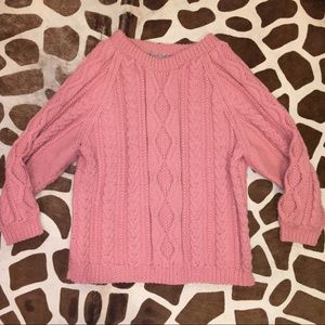 Thick Vintage Oversize Pink Sweater