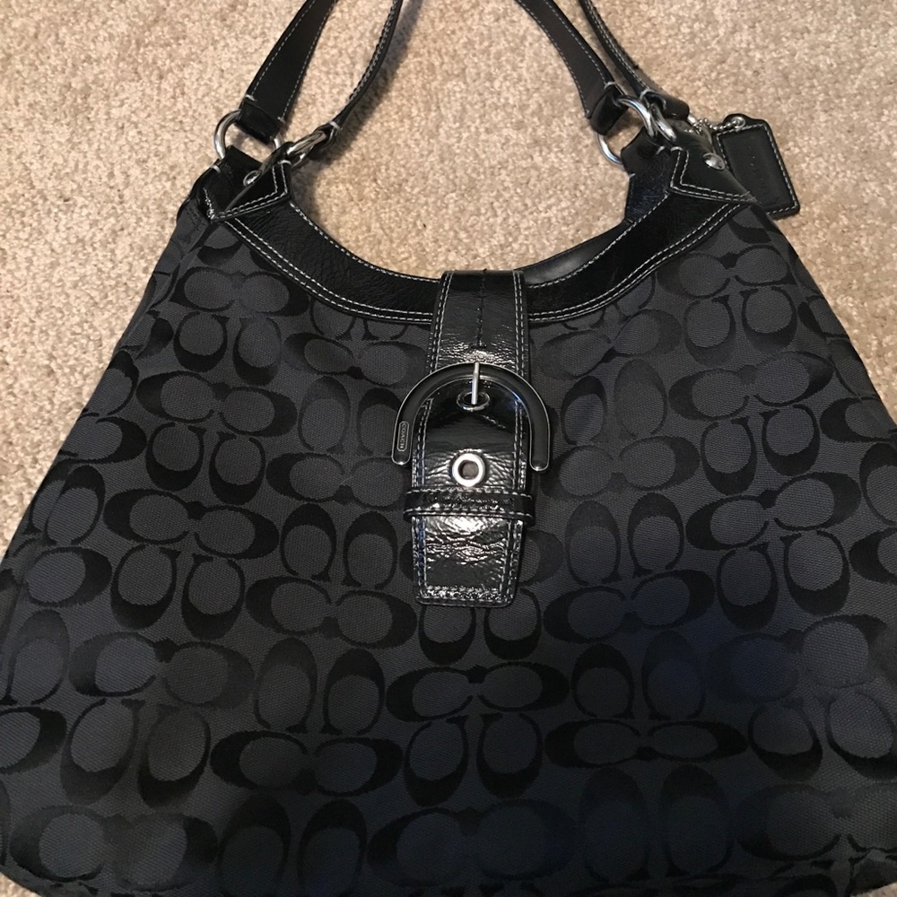 Black coach purse
