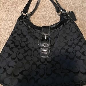 Black coach purse