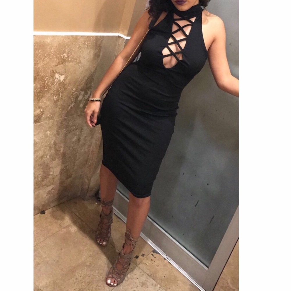 Black Choker Dress