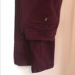 American Eagle Burgundy Chinos