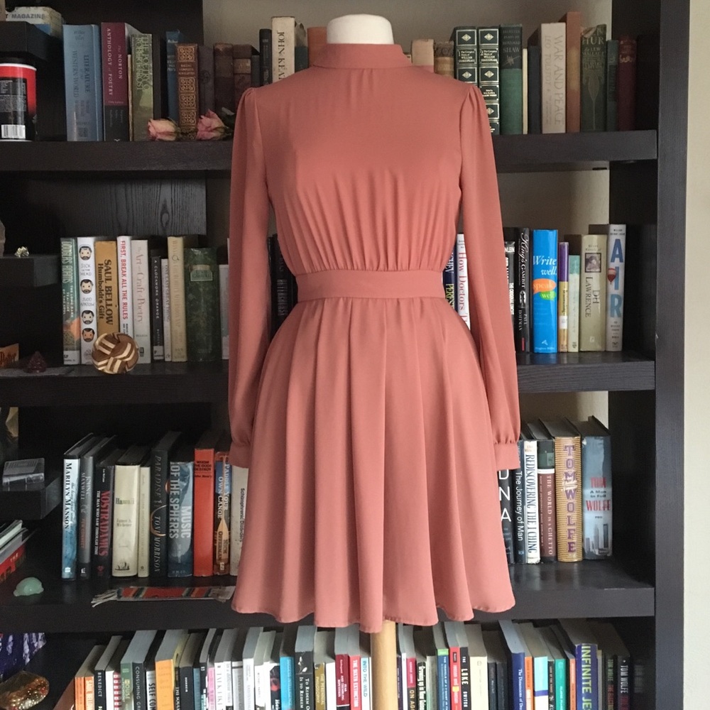 Charlotte Russe Soft Orange Flowy Dress