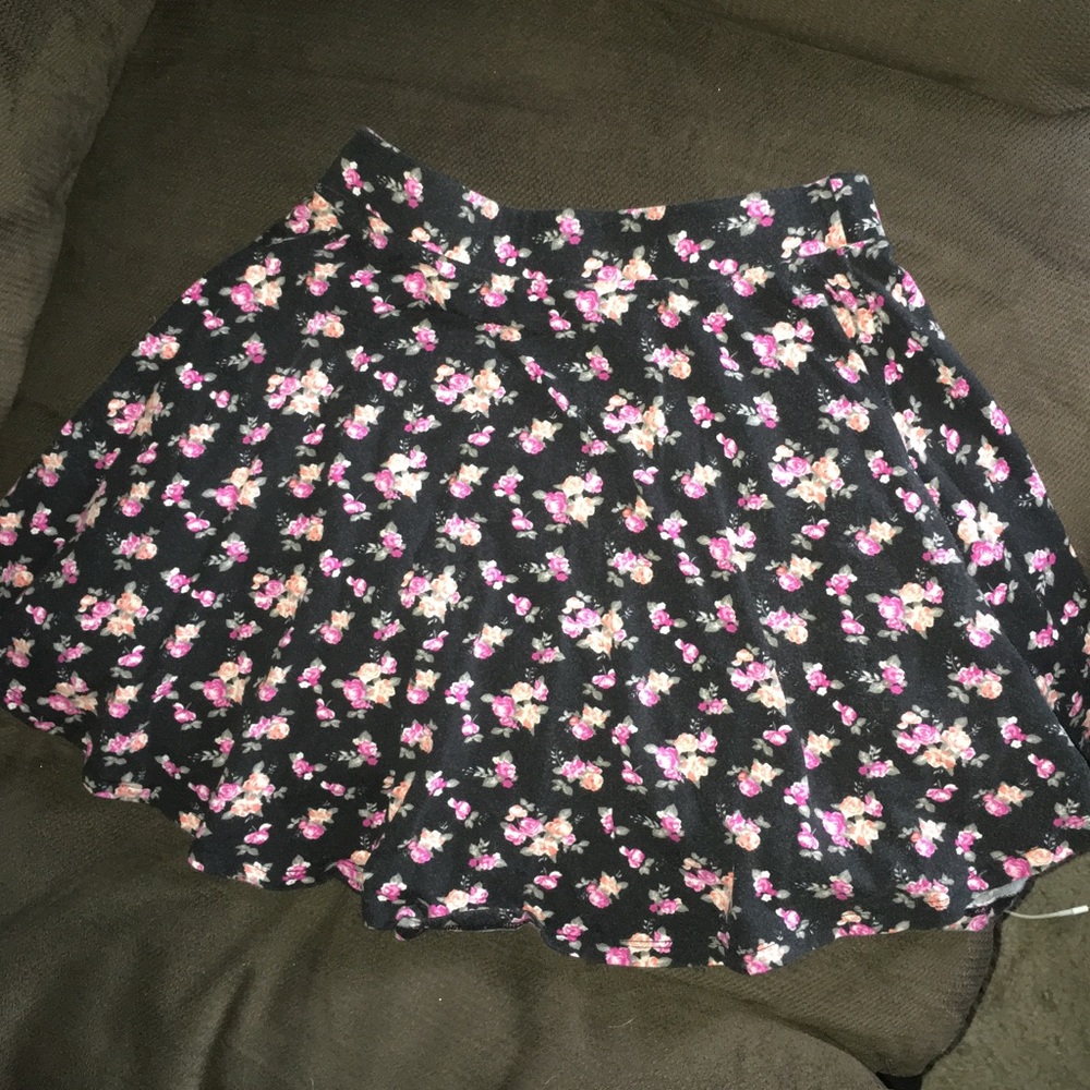 forever 21 floral skater skirt