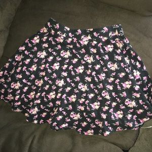 forever 21 floral skater skirt