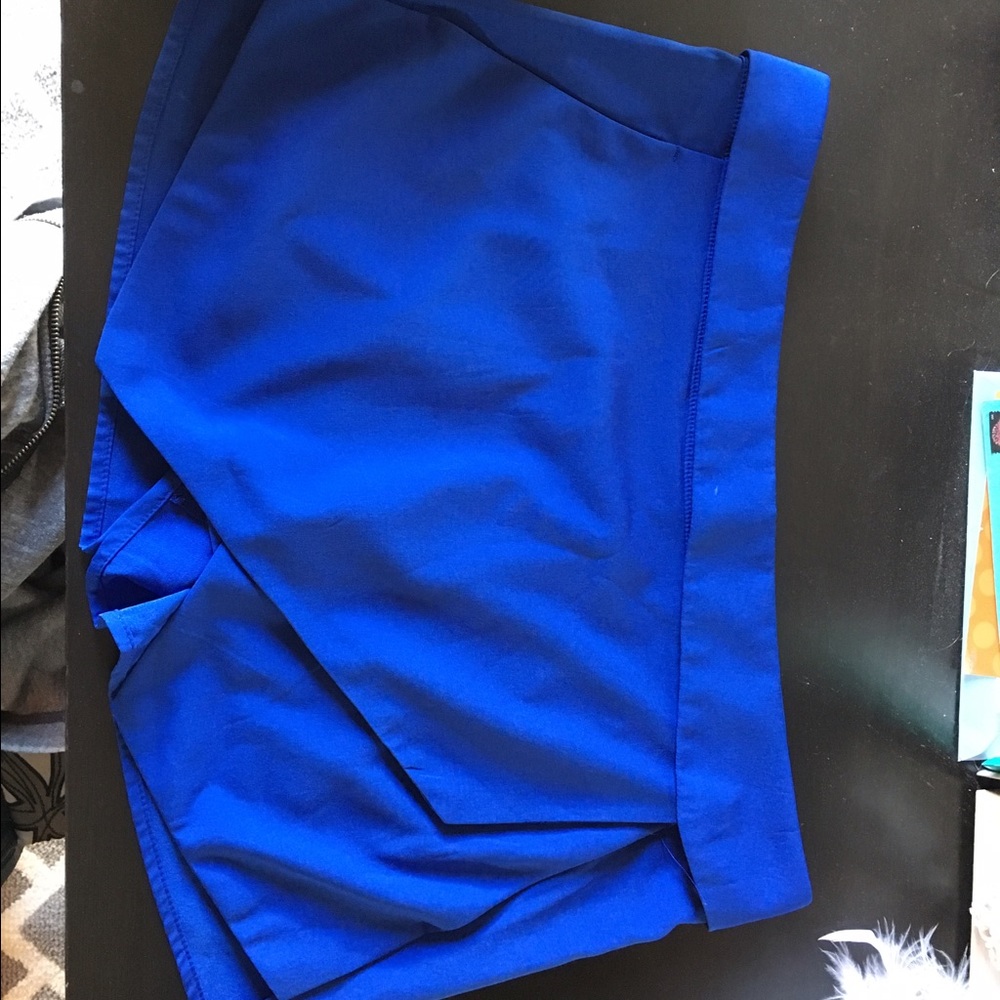 Bright blue skort