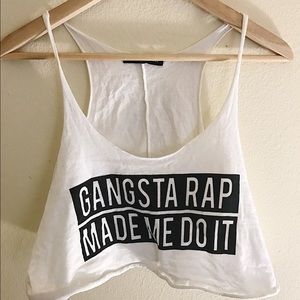 Gangsta Rap Made Me Do It Brandy Melville Tank