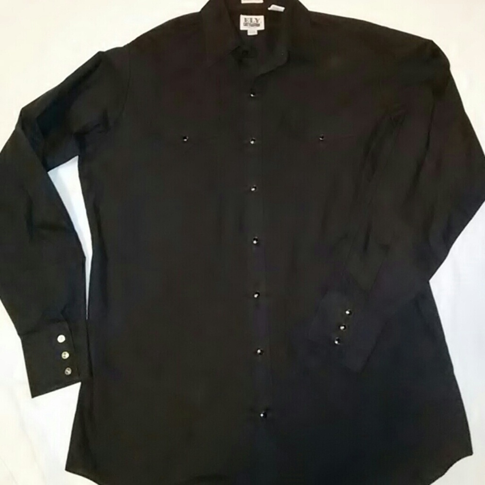 Mens NWOT Ely Cattleman dress shirt Lg Tall