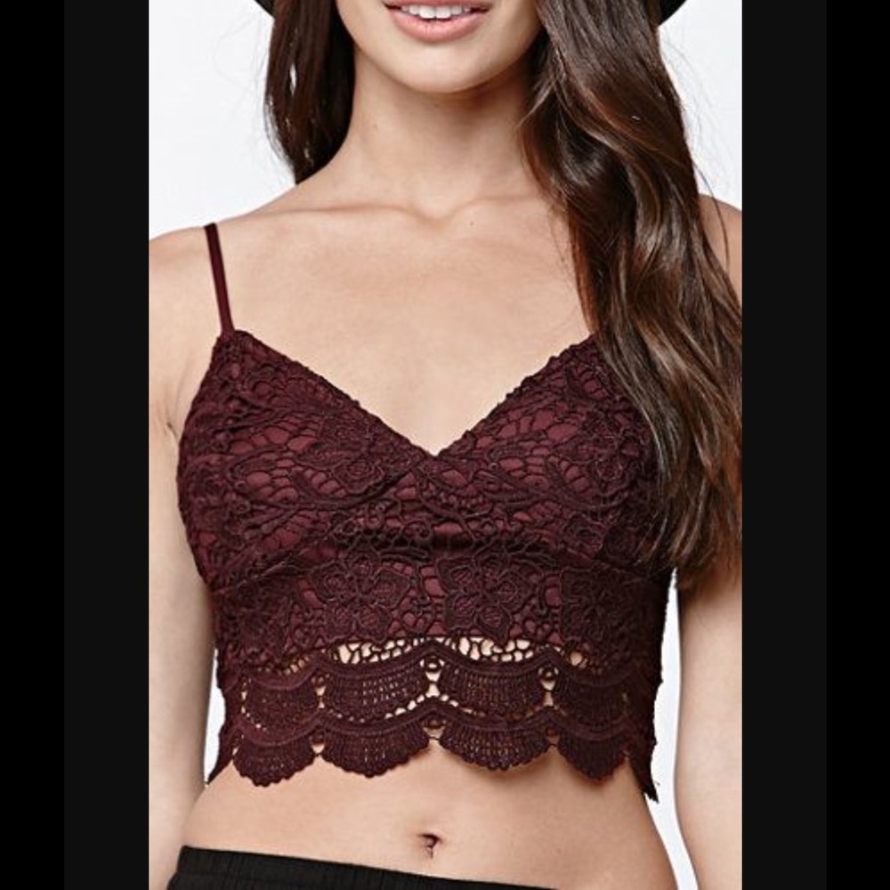 Lace crop top