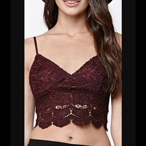 Lace crop top