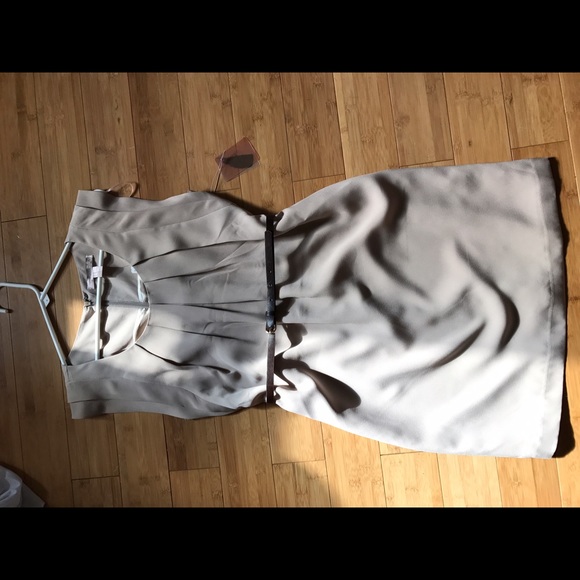 🛍 H&M Tan Dress with Belt - Picture 4 of 4