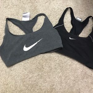 Very worn Nike sports bras