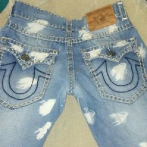 Authentic True Religion mens jean shorts