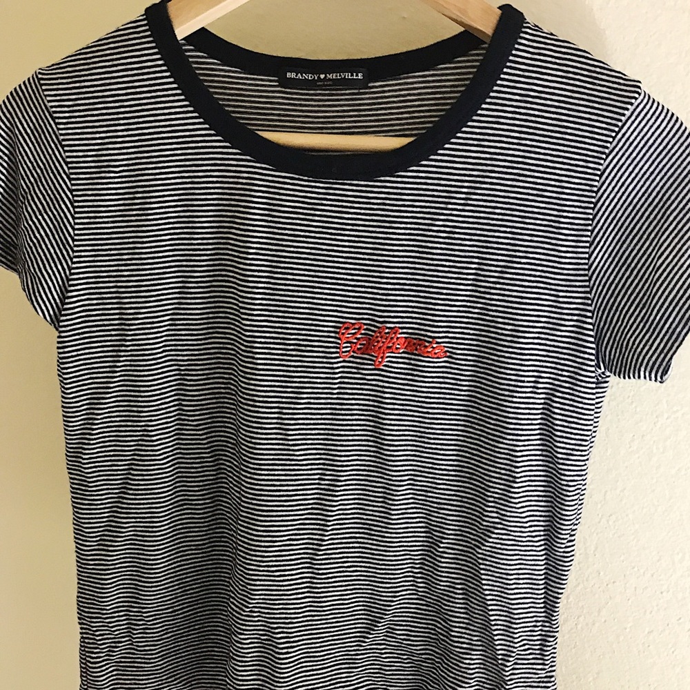 Brandy Melville Ringer Tee