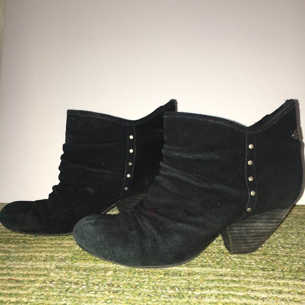 Dr Scholls Black Suede Bootie size 7!