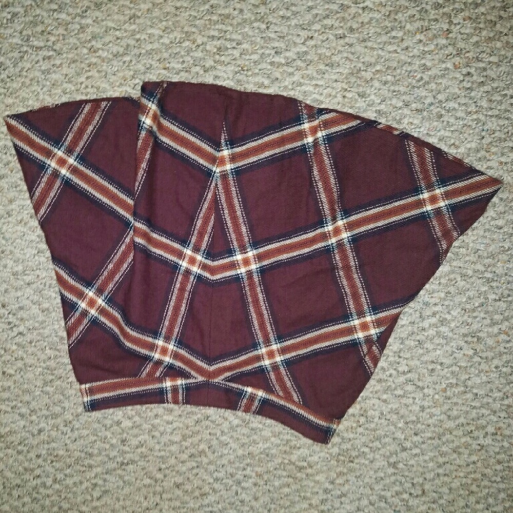 Aeropostal Flannel skater skirt