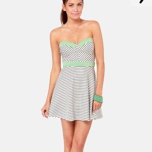 Lulu's Line by Line Black & White Dress