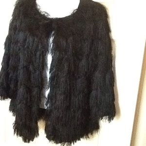 Size S washable black cardigan